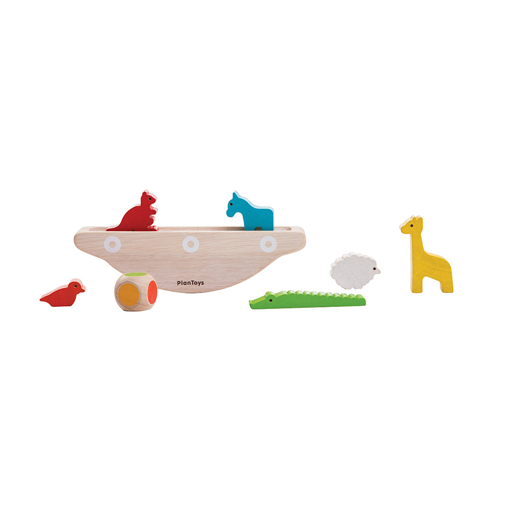 Balancerende Boot Balansspel Plan Toys duurzaam speelgoed