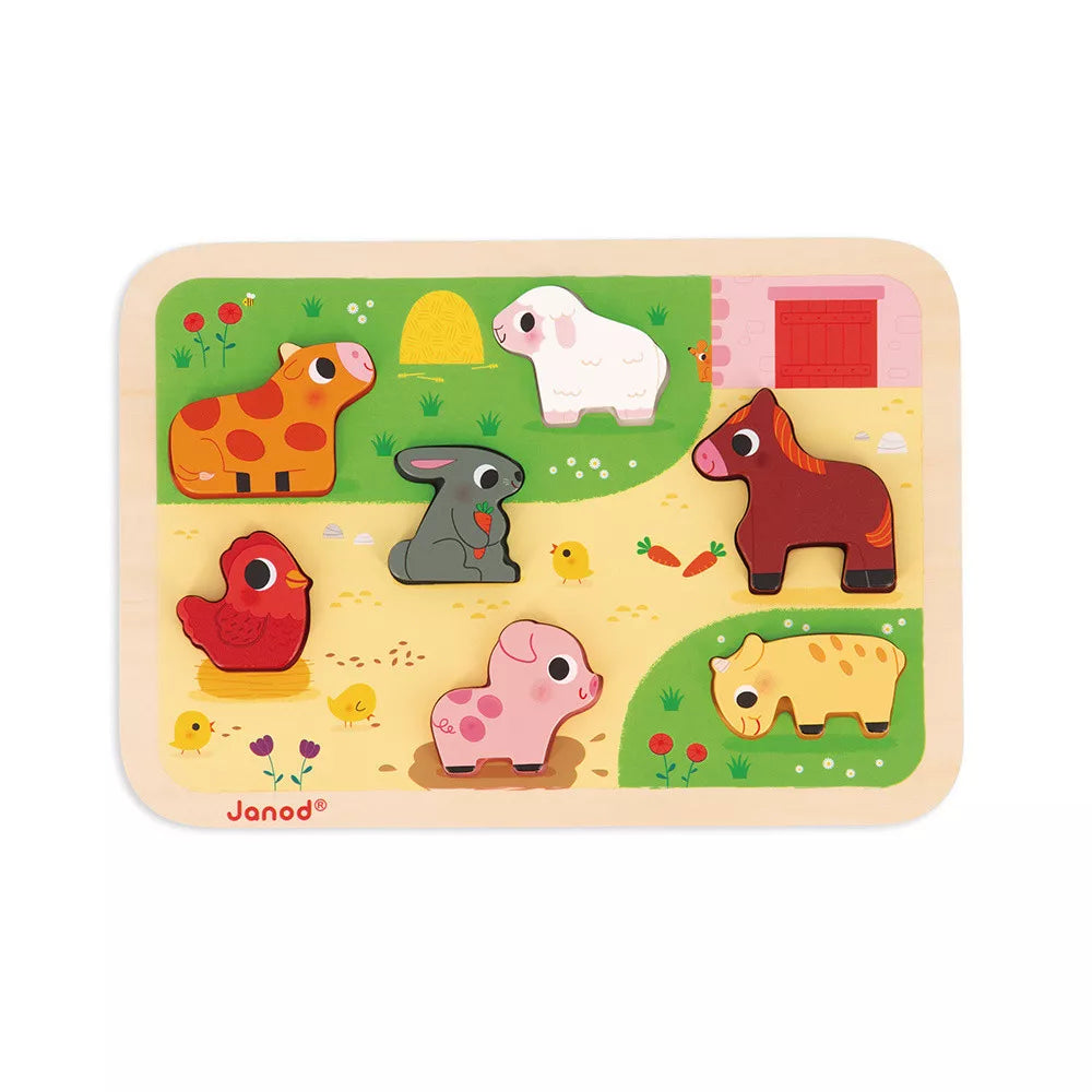 Chunky Puzzel - Boerderij - Huren