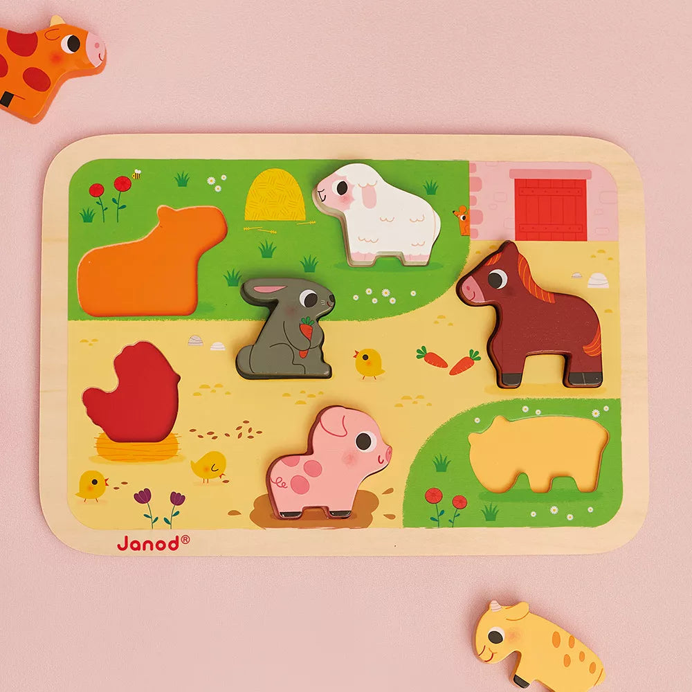 Chunky Puzzel - Boerderij - Huren