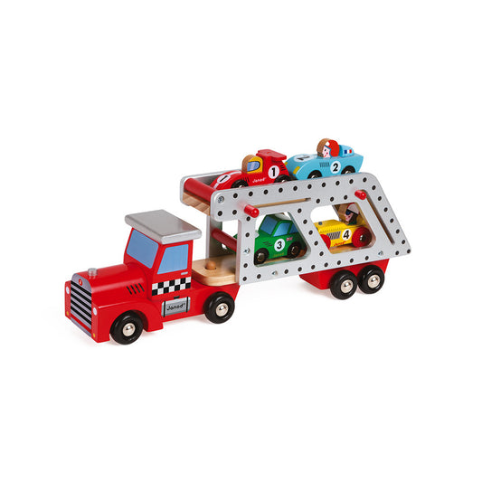 Autotransporter met 4 auto's