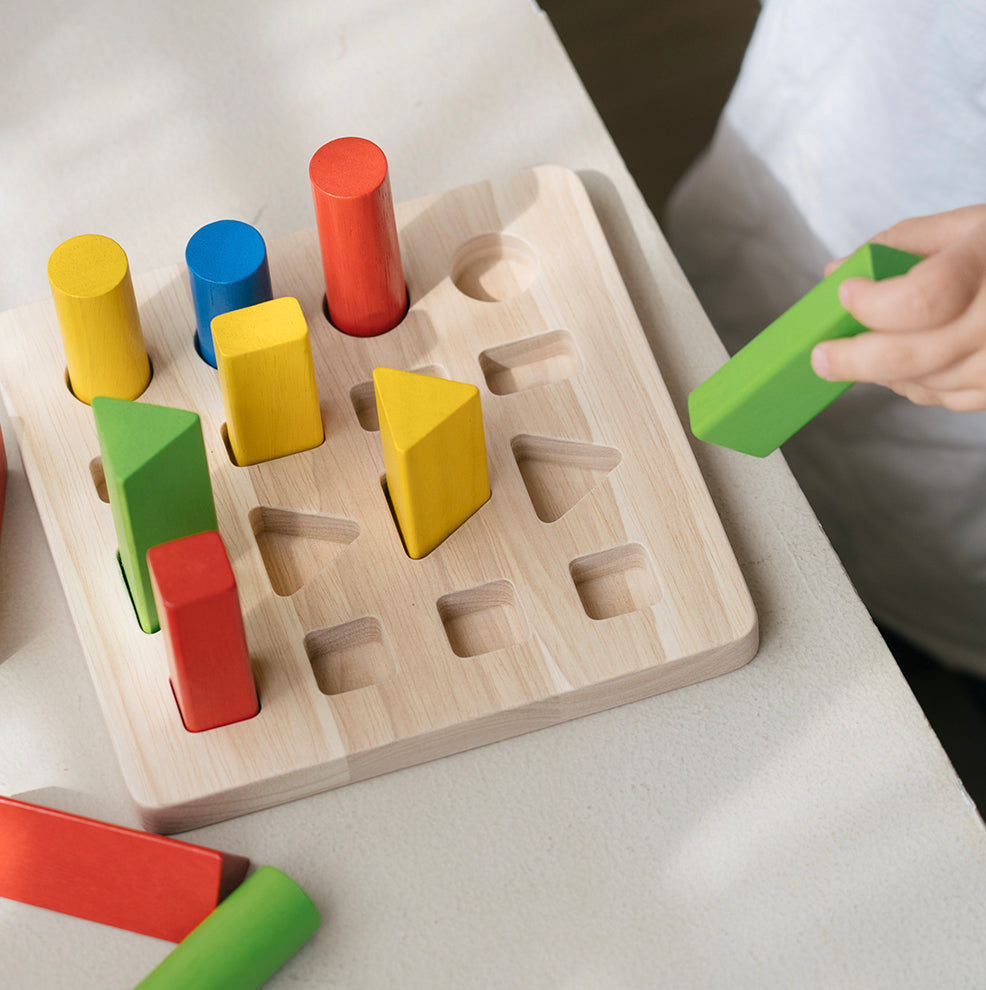 Geometrische Pinnen duurzaam speelgoed