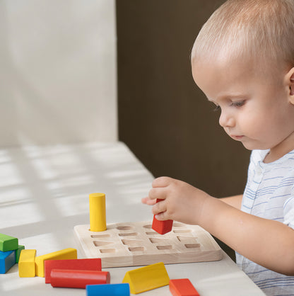 Geometrische Pinnen duurzaam speelgoed