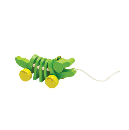 Dansende Krokodil Loopfiguur Plan Toys duurzaam speelgoed