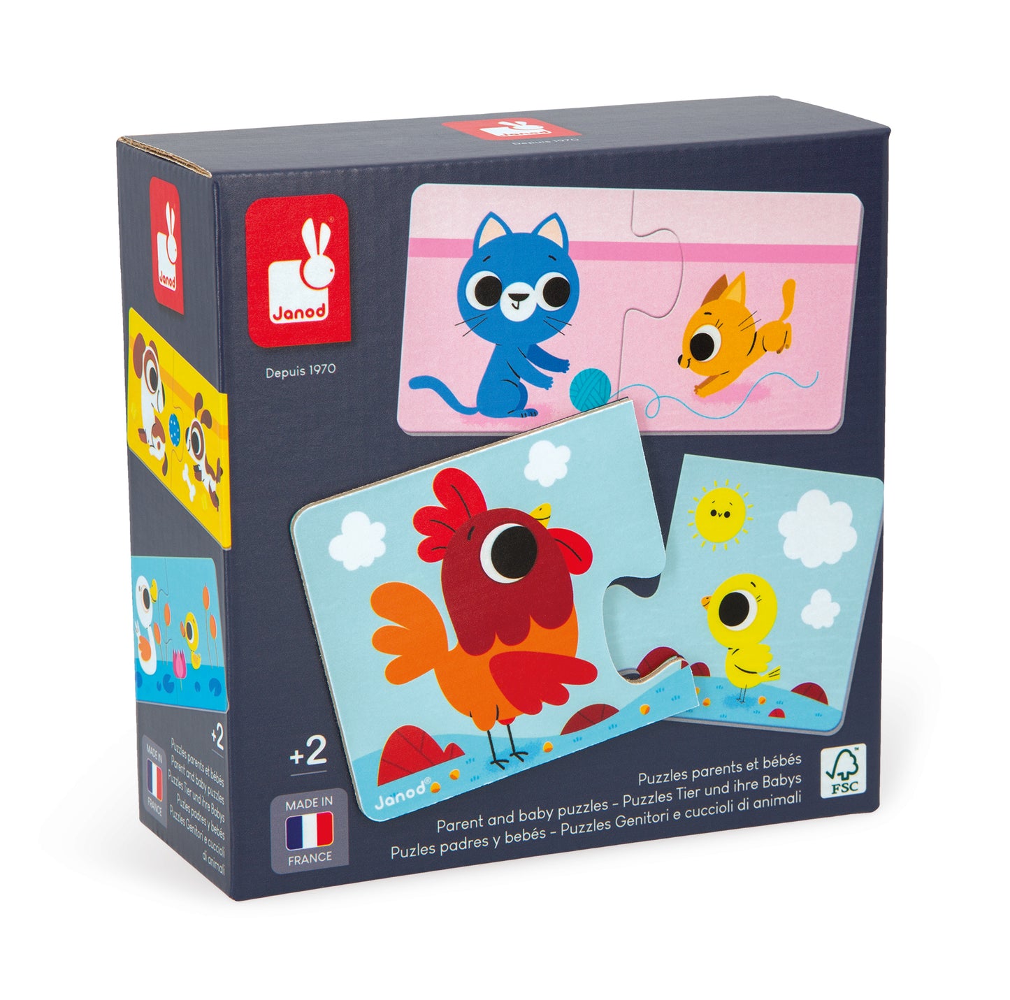 Puzzel Ouders en Babydieren