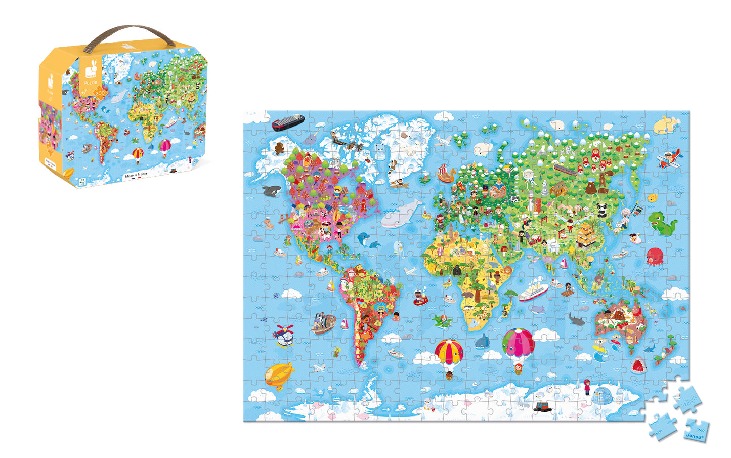 Wereldpuzzel 300 Stuks